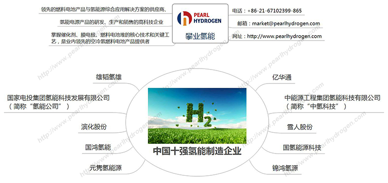 一圖解讀中國十強(qiáng)氫能制造企業(yè)